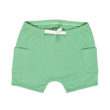 Cotton Shorts in Grass Green