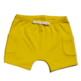 Cotton Shorts in Misted Yellow