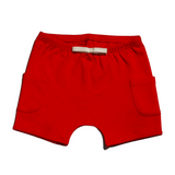 Cotton Shorts in Engine Red