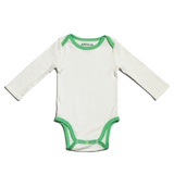 Baby Essentials Bundle in White with Grass Green